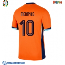 Fotballdrakt Herre Nederland Memphis Depay #10 Hjemmedrakt EM 2024 Kortermet